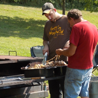 Prepping the Hog for the Grand Opening Hog Roast, 2012